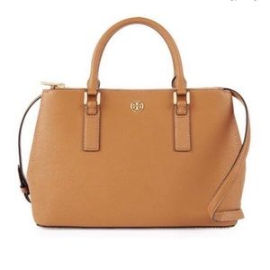 Tory Burch Robinson Medium Double Zipper Safiano
